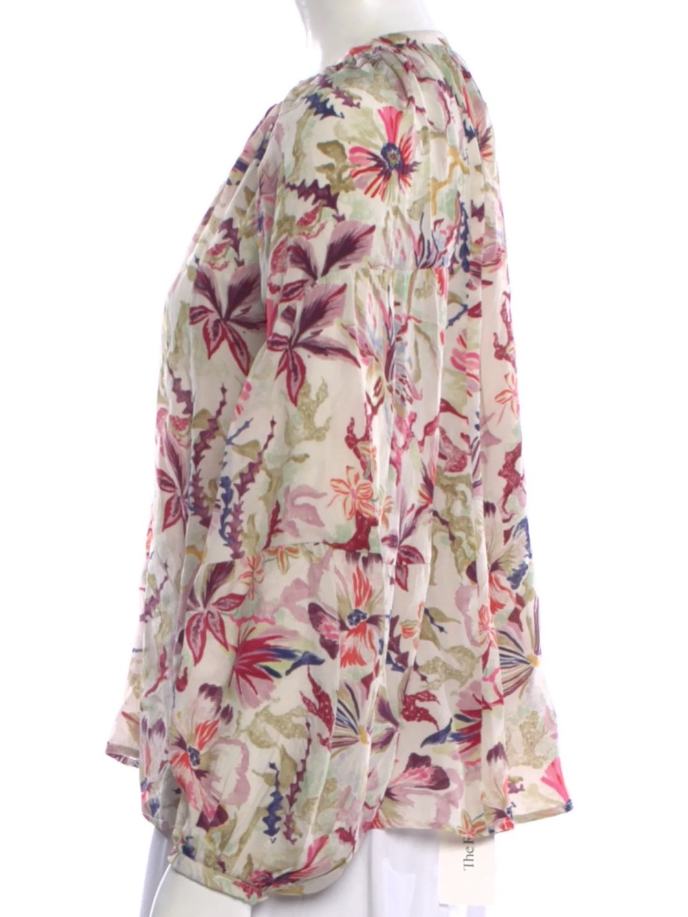 CHUFY Blouse $430 • 20” PTP • Boho Cottagecore Fall Floral Blouse - Picture 4 of 8